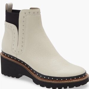 Dolce Vita Huey Cream Studded Ankle Boots